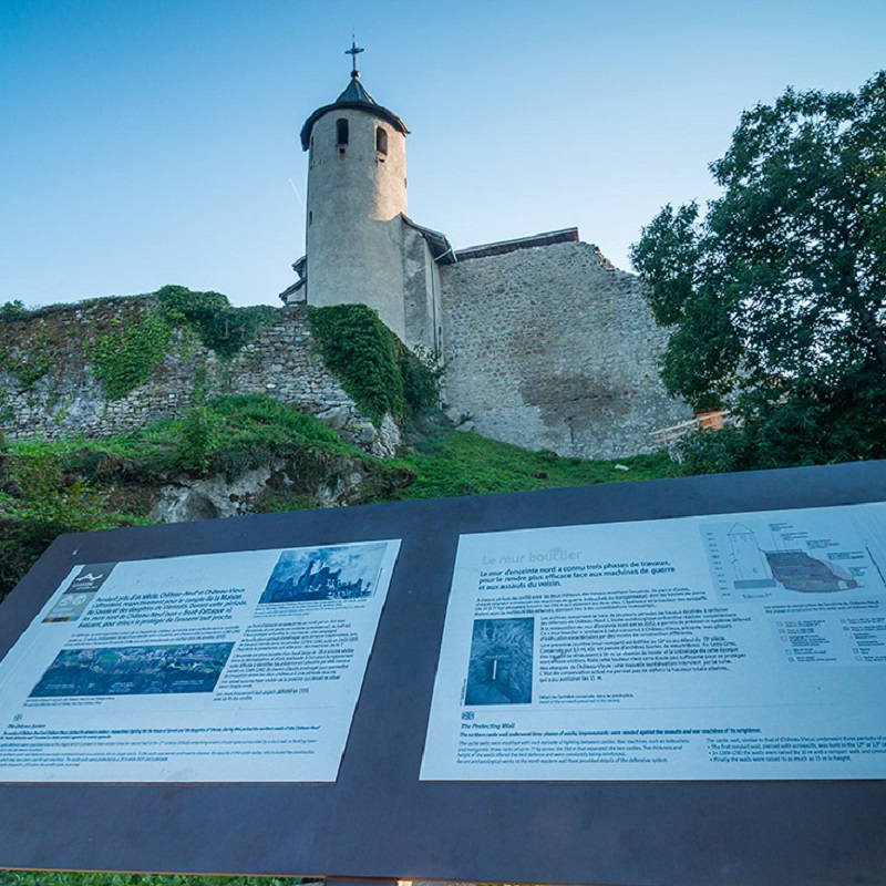 Vue du le château Neuf d'Allinges