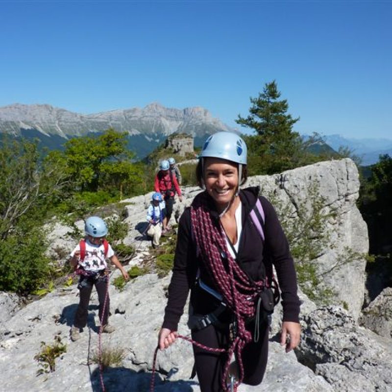 Via corda à Gresse-en-Vercors avec les guides du Mont-Aiguille