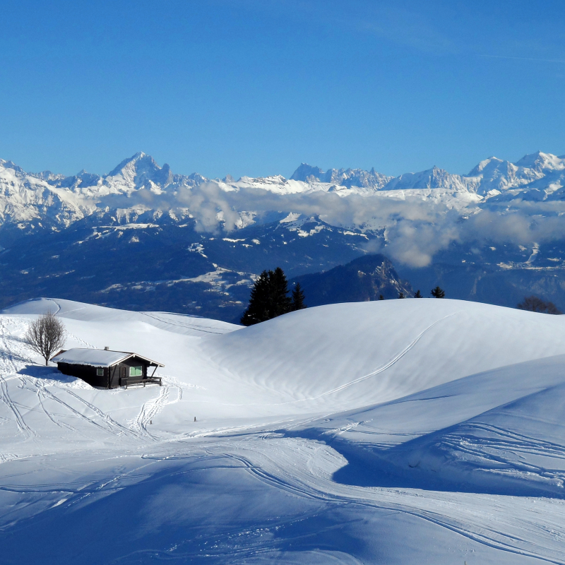 Panorama visible depuis les pistes de ski de fond