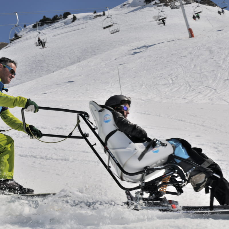 Tempo duo- Fauteuil de descente de pistes de ski alpin pour une glisse partagée
