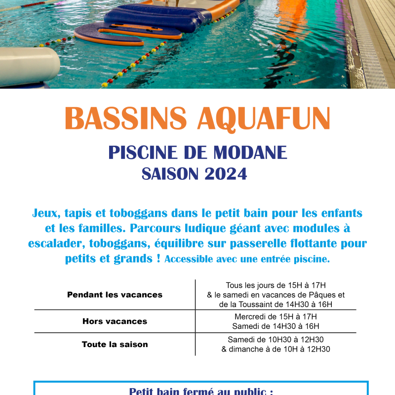 Affiche Bassins Aquafun 2024