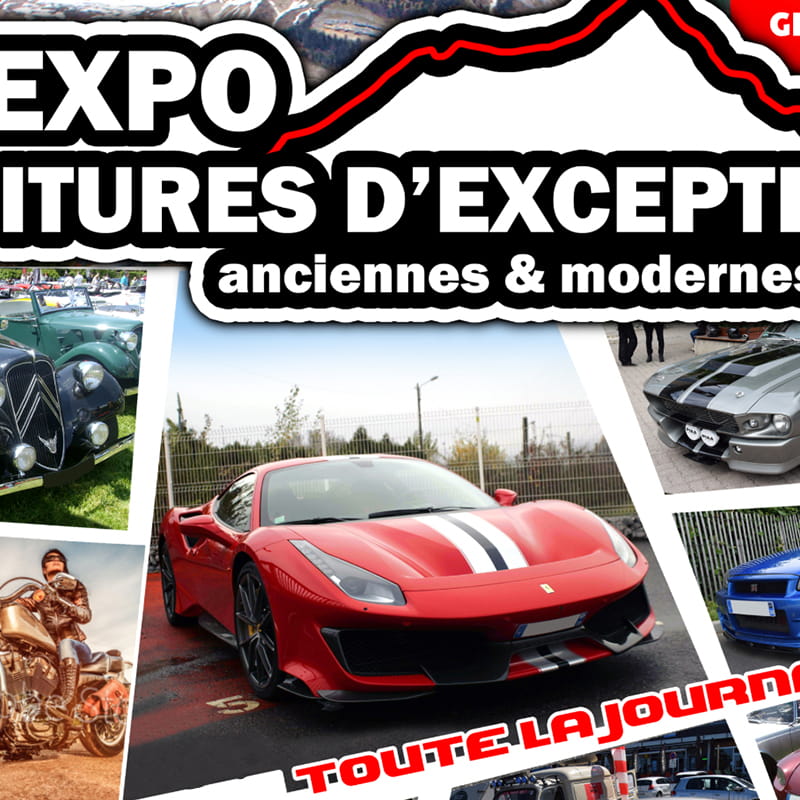 Visuel exposition voitures d'exception Chamrousse