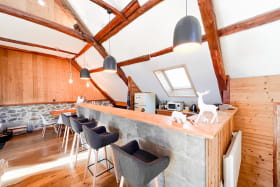 Chalet à louer à Valloire le loft Alpin cuisine